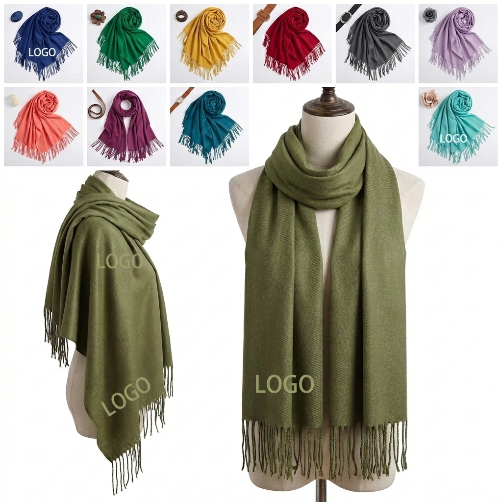Imitation Cashmere Scarf in Custom Brand Colors for Gifting
