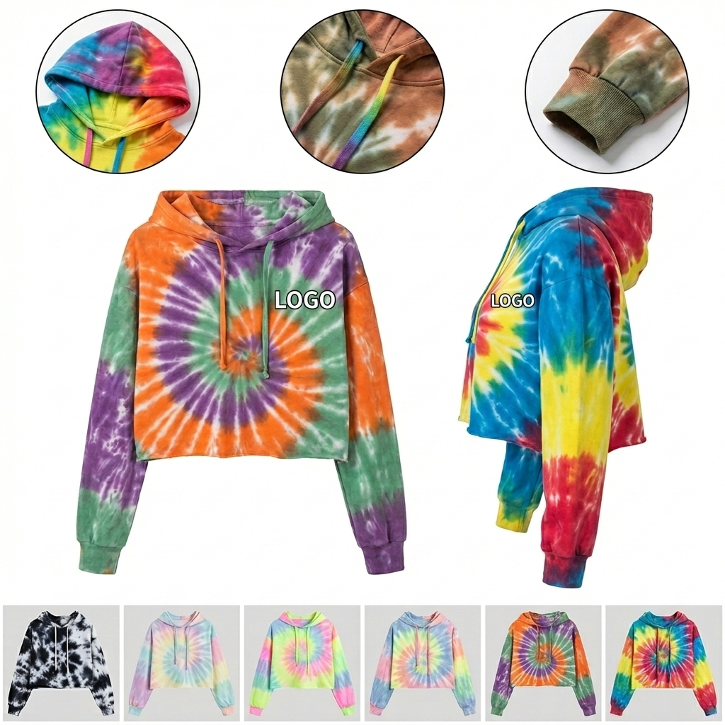 Chic & Cozy Women's Cropped Hoodie Pullover Sweatshirt