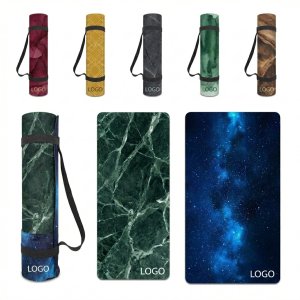 Sublimated Non-Slip Yoga Mat with Optimal Cushioning