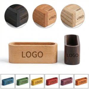 Compact & Durable Wooden Card Case for Business Cards and Professional Style